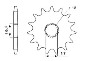 Front sprocket 11 teeth