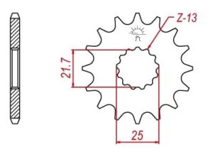 Front sprocket 14 teeth