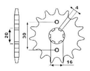 Front sprocket 12 teeth