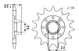 Front sprocket 16 teeth