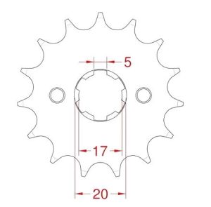 Front sprocket 13 teeth