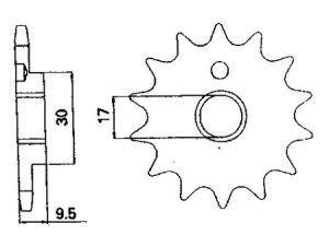 Front sprocket 10 teeth