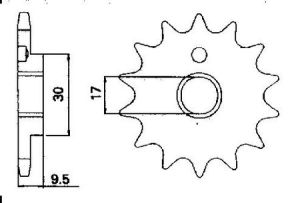 Front sprocket 10 teeth