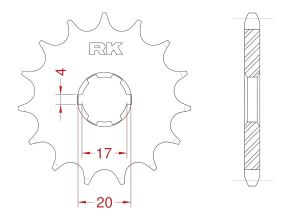 Front sprocket 12 teeth