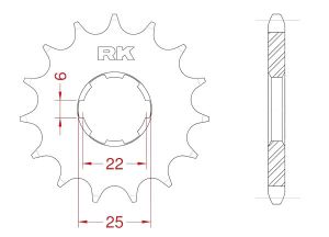 Front sprocket 13 teeth