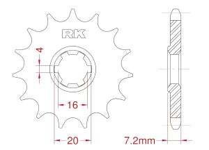 Front sprocket 12 teeth