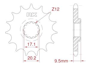 Front sprocket 13 teeth