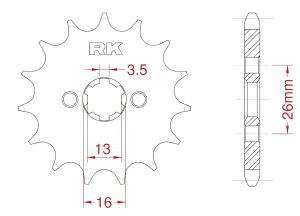 Front sprocket 12 teeth