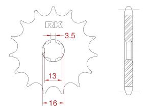 Front sprocket 13 teeth