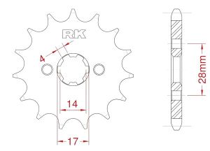 Front sprocket 12 teeth