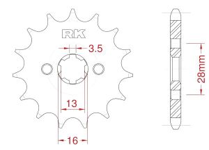 Front sprocket 13 teeth