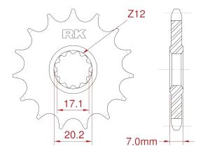 Front sprocket 13 teeth