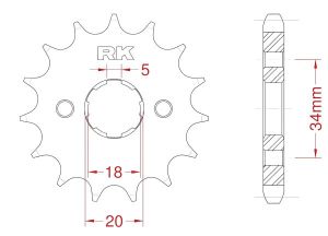 Front sprocket 14 teeth