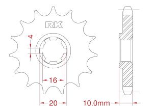 Front sprocket 13 teeth