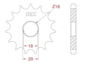 Front sprocket 12 teeth