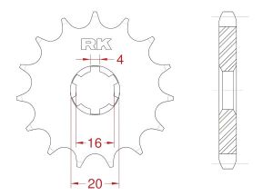 Front sprocket 13 teeth