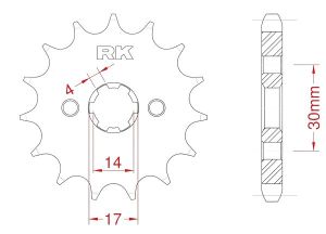 Front sprocket 14 teeth