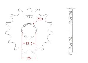 Front sprocket 13 teeth