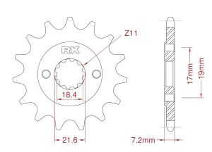 Front sprocket 12 teeth