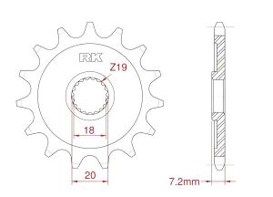 Front sprocket 13 teeth