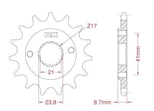 Front sprocket 14 teeth