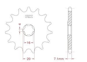 Front sprocket 10 teeth