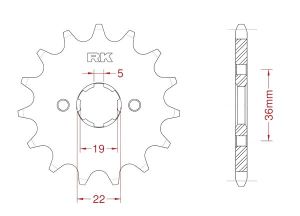 Front sprocket 13 teeth