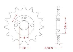 Front sprocket 13 teeth