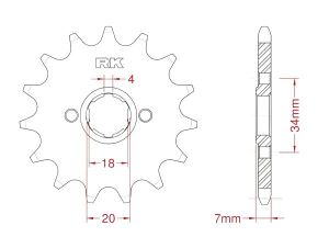 Front sprocket 13 teeth