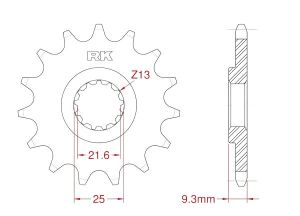 Front sprocket 13 teeth