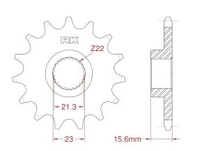 Front sprocket 15 teeth