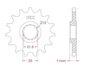 Front sprocket 16 teeth