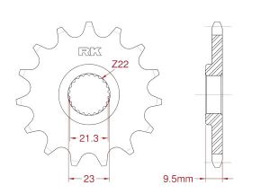 Front sprocket 15 teeth