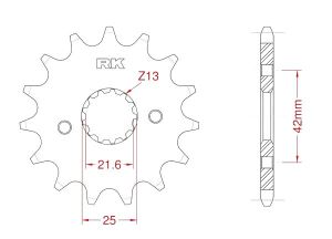 Front sprocket 15 teeth