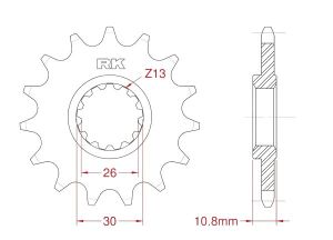 Front sprocket 16 teeth