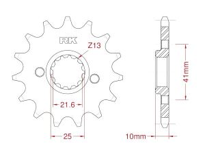 Front sprocket 16 teeth