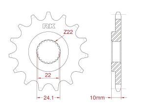 Front sprocket 14 teeth