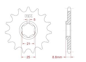 Front sprocket 13 teeth