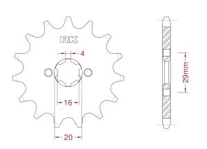 Front sprocket 12 teeth