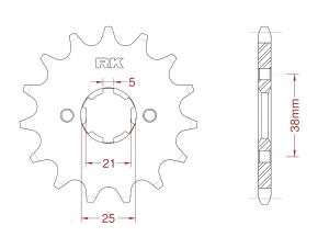 Front sprocket 13 teeth