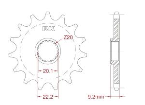 Front sprocket 13 teeth