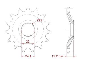 Front sprocket 15 teeth