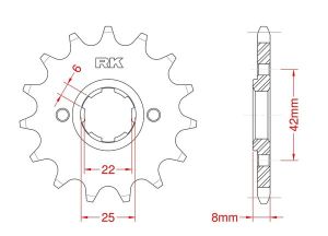 Front sprocket 13 teeth