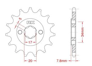 Front sprocket 10 teeth