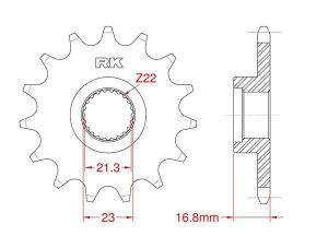 Front sprocket 16 teeth