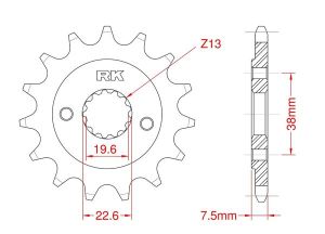 Front sprocket 14 teeth