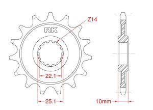 Front sprocket 12 teeth