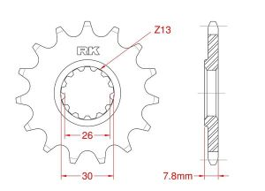 Front sprocket 18 teeth