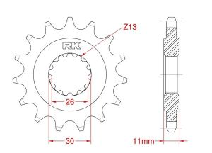 Front sprocket 15 teeth