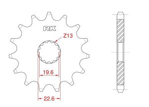 Front sprocket 14 teeth